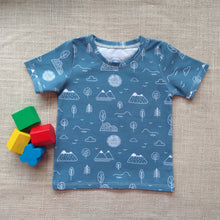 Load image into Gallery viewer, Blue Mountain Short Sleeve Top & Shorts Set