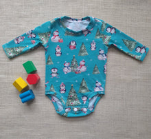 Load image into Gallery viewer, Need a baby gift? This adorable baby bodysuit/pants set is made of soft cotton knit with a smooth hand, featuring a natural 2-way stretch. Nickel-free snap closure allows for quick diaper changes. Fabric is prewashed and preshrunk. Machine wash/tumble dry.Made in Vermont, USA