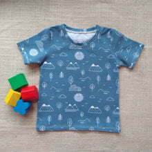 Load image into Gallery viewer, Blue Mountain Short Sleeve Top &amp; Shorts Set
