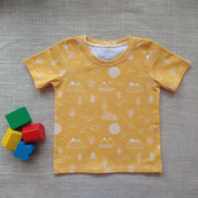 Load image into Gallery viewer, Yellow Mountain Short Sleeve Top &amp; Shorts Set
